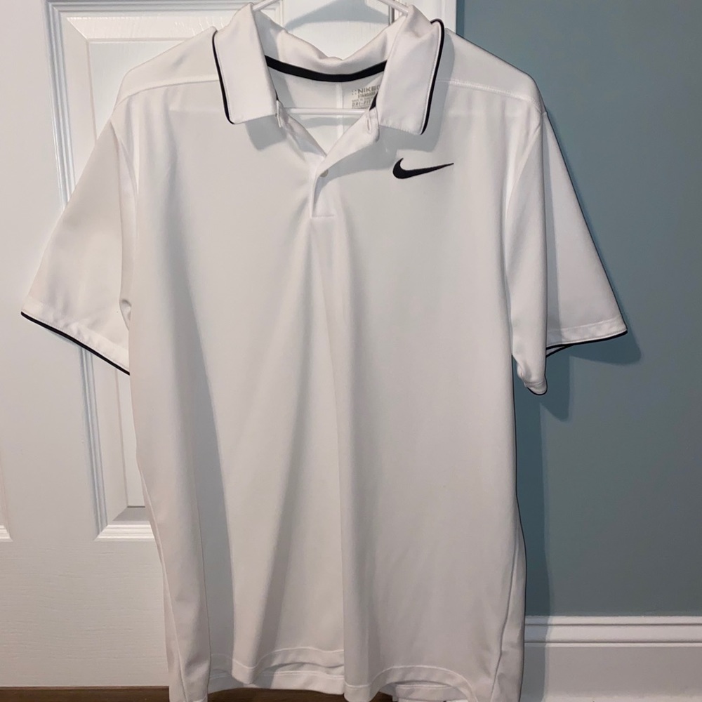 White NIKE Polo
